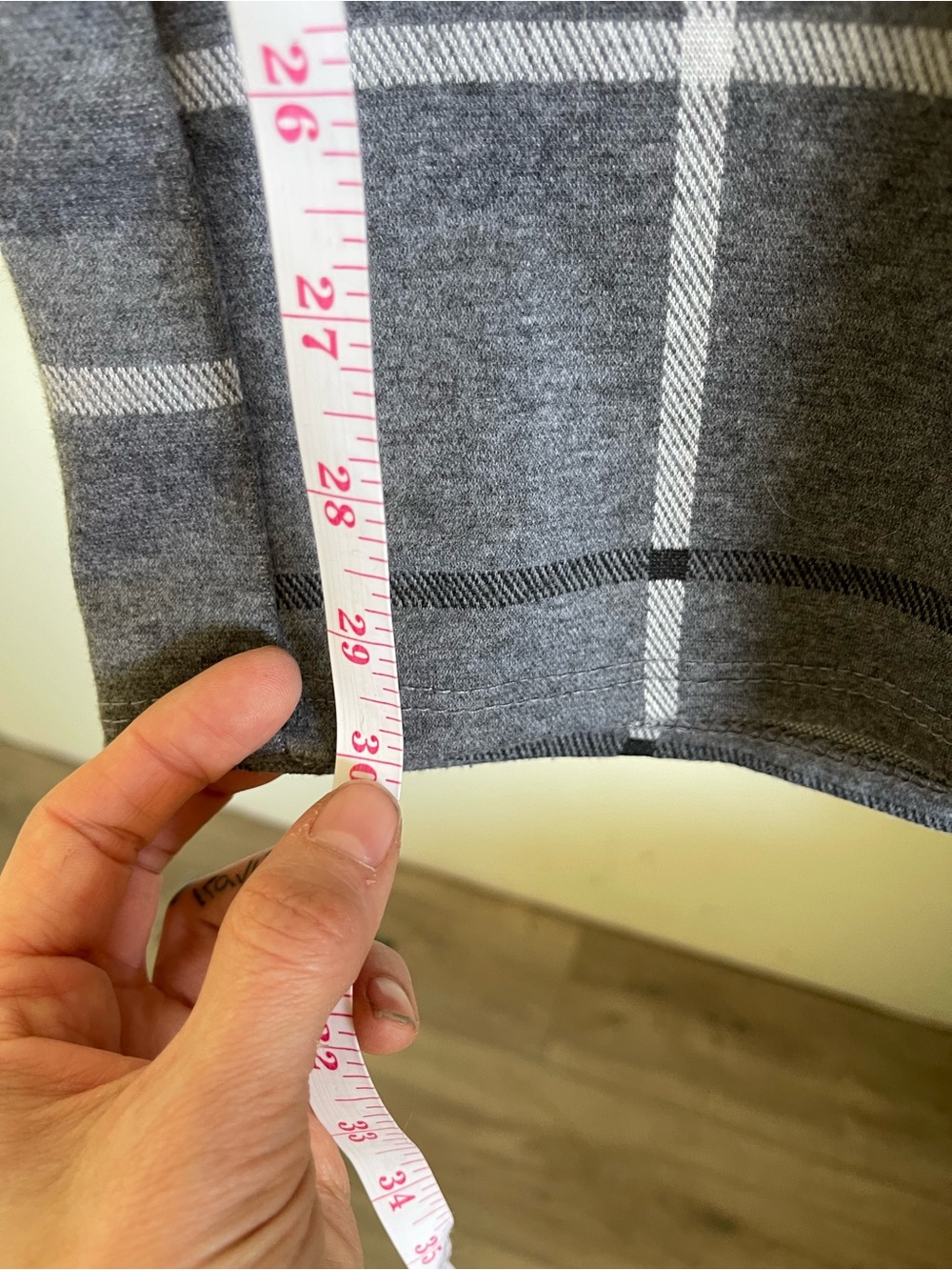 Olivia Rae Gray Windowpane Knit Dress - Picture 4 of 4